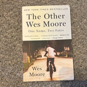 ONE WORLD 'The Other Wes Moore' Book - Cream and Black
